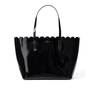 Kate Spade Carrigan Patent Leather Scallop Tote
